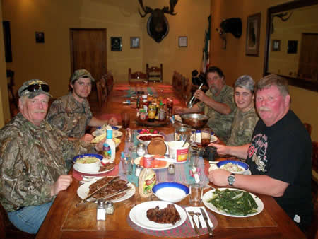 Good duck hunting and food is hard to beat!