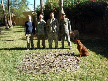 The dove hunting is also very good this year!